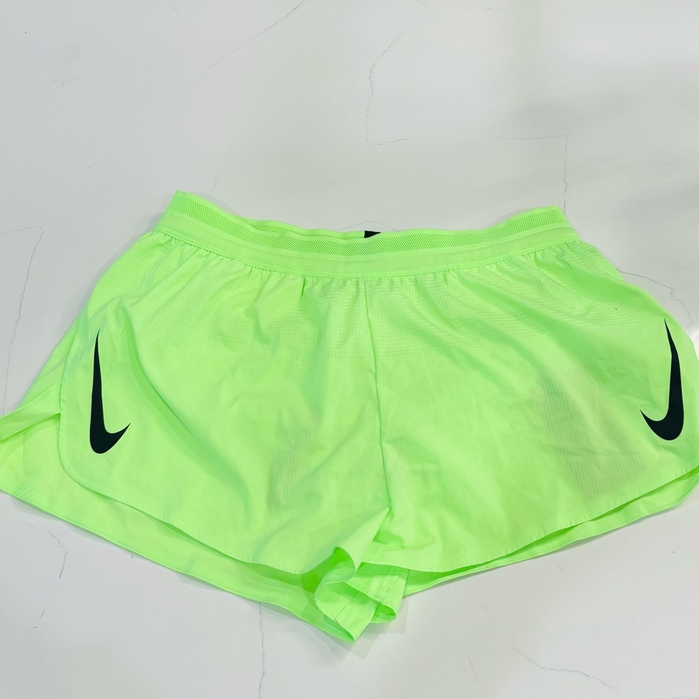 Nike men’s High-Visibility Neon Green Athletic Shorts
